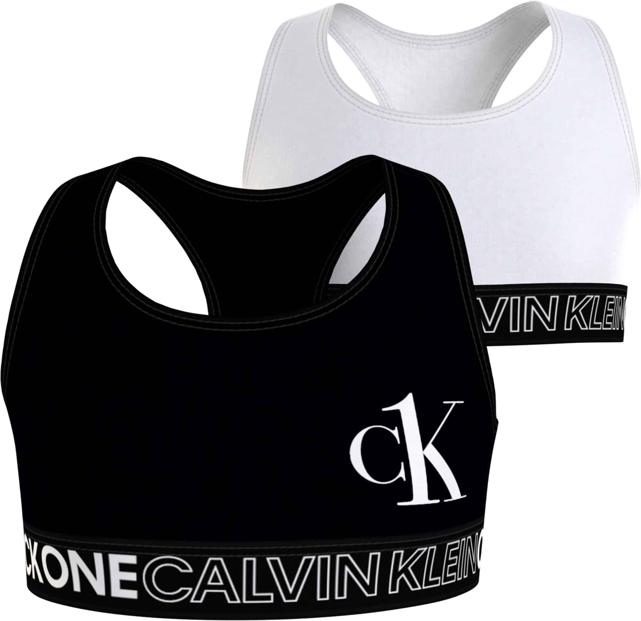 Calvin Klein Girls 2 Pack Organic Cotton Bralette CK One - Kids