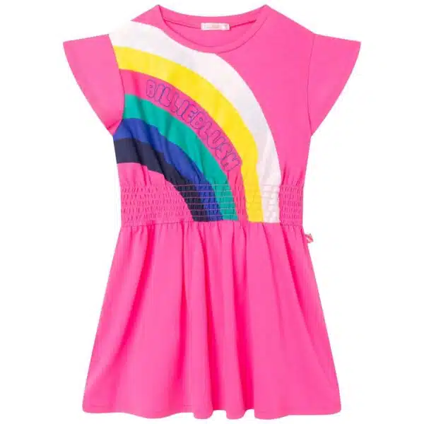 girls pink skater dress