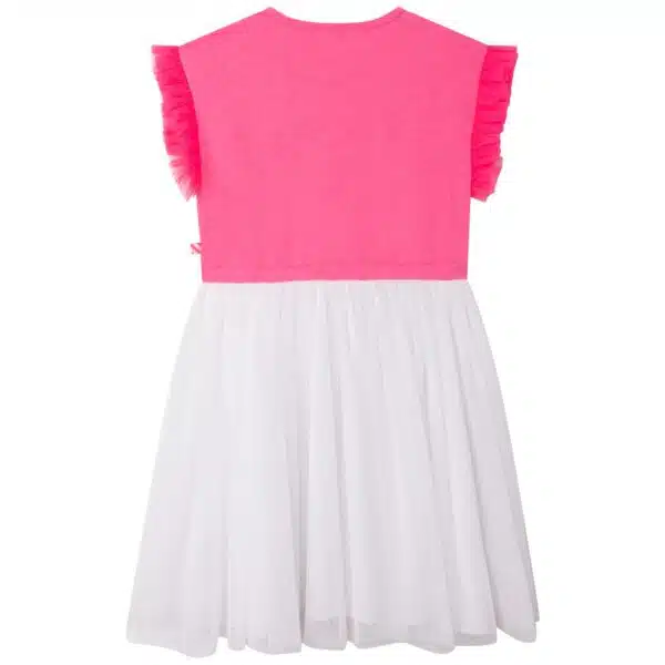 girls pink & white dress