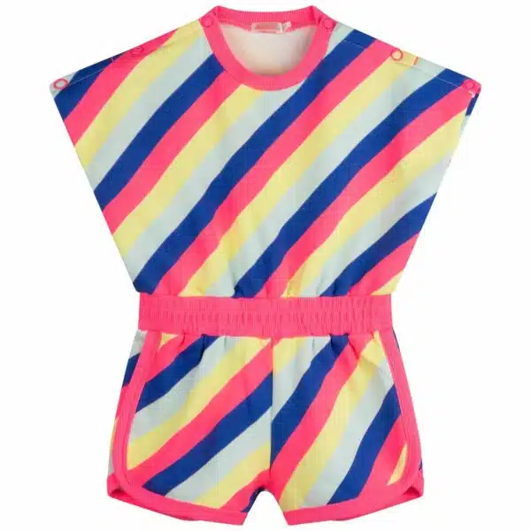 girls striped playsuit