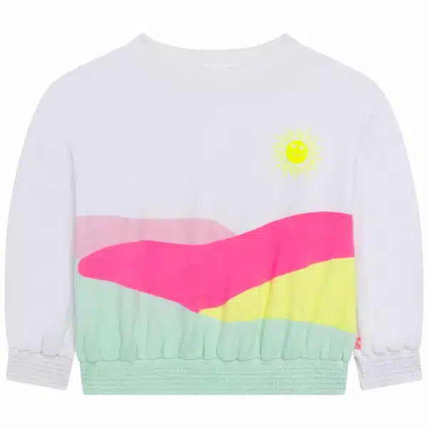 girls white billieblush sweatshirt