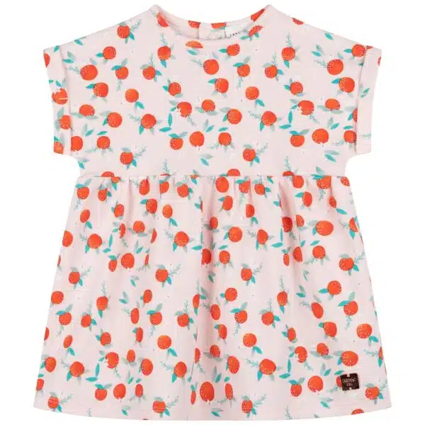 girls apricot print dress