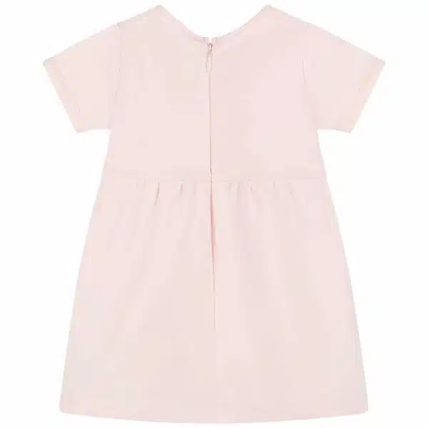 girls pink frill dress