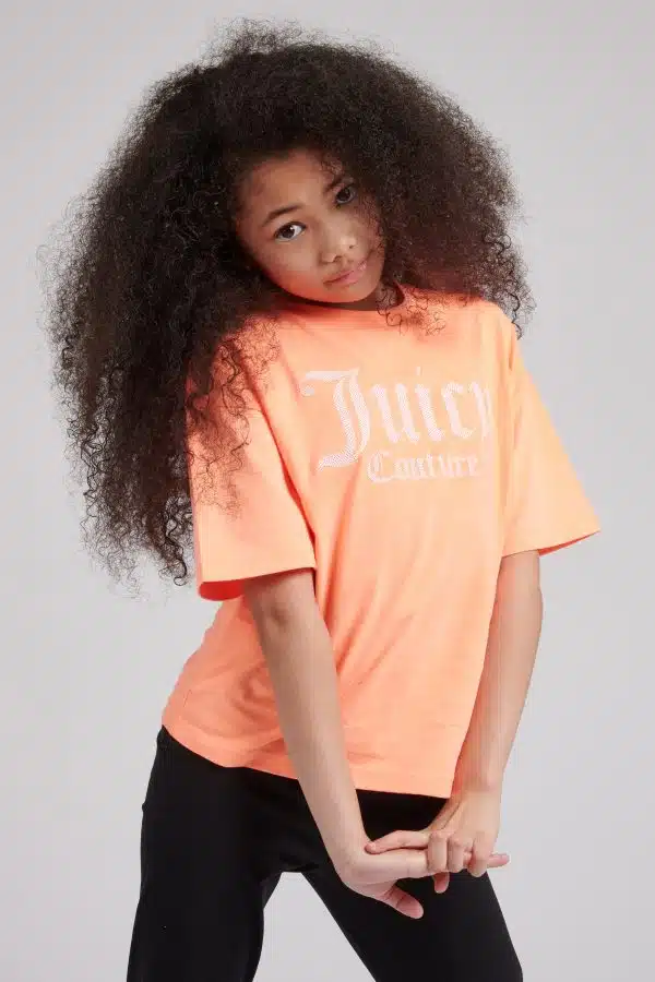 Juicy - Boxy crop tee orange