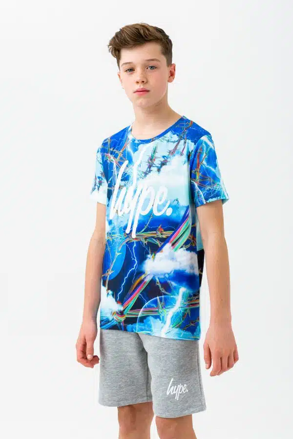 Boys lightning barbwire t-shirt - main