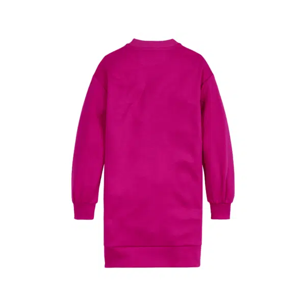 tommy hilfiger girls pink sweater dress with white logo