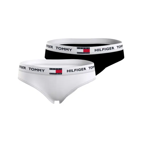 tommy hilfiger girls black and white briefs set