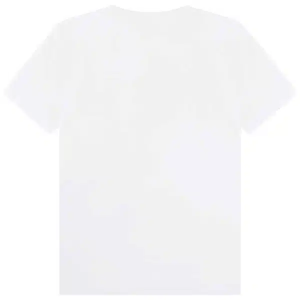 BOSS boys white tshirt with logo back view