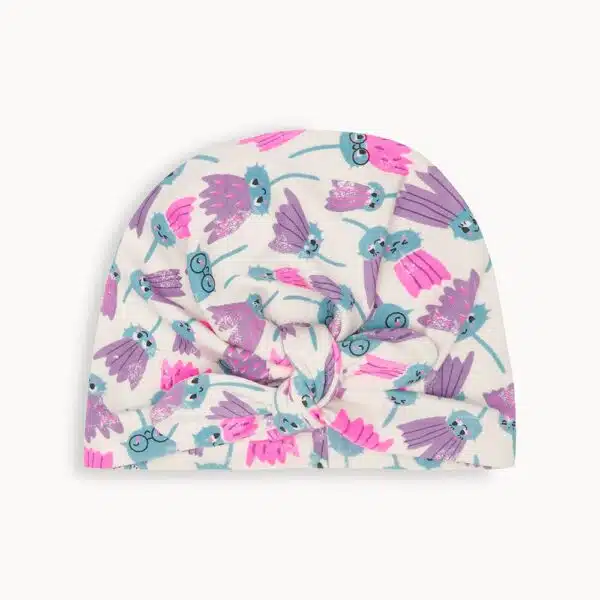 bonniemob baby pink and blue turban hat