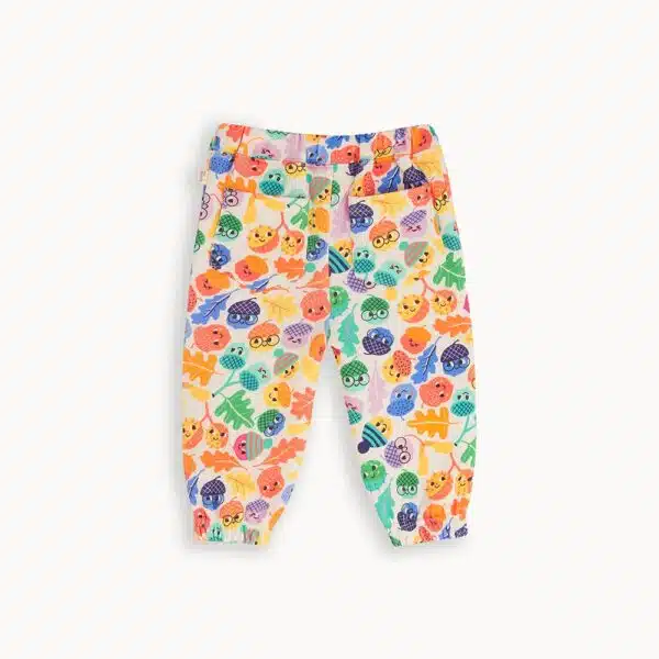 bonniemob multicoloured baby acorn jogging bottoms back view