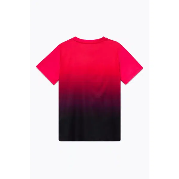 Hype kids tshirt bright red gradient tshirt back view