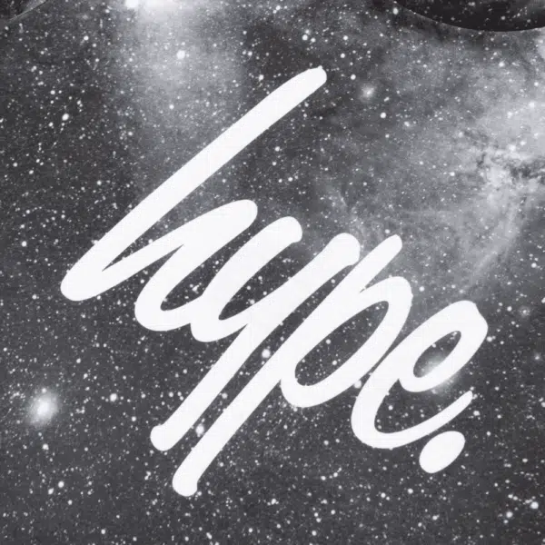 Hype tshirt logo close up