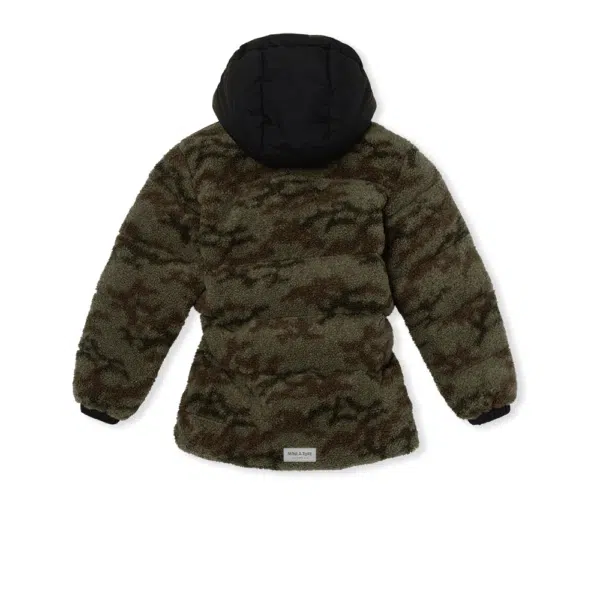 mini a ture boys black winter coat back view