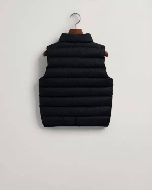 boys gant black gilet back view