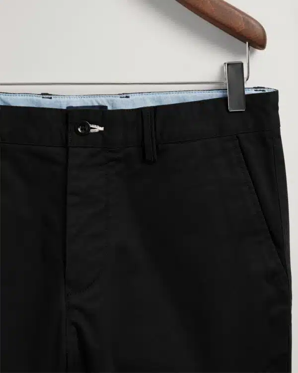 boys gant black chino trousers close up