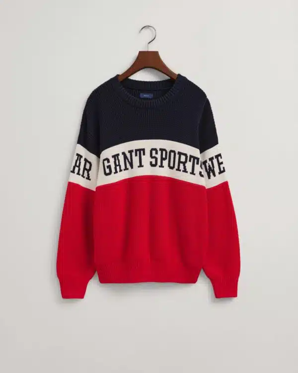 gant sportswear boys colourblock jumper