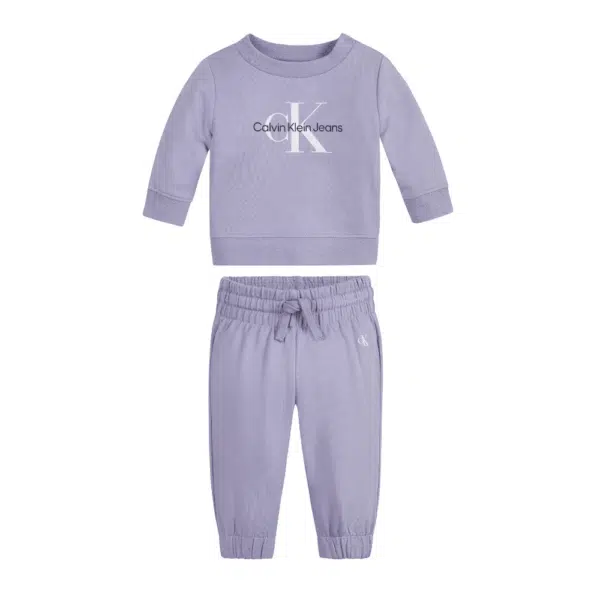 Calvin Klein jeans lilac toddler outfit