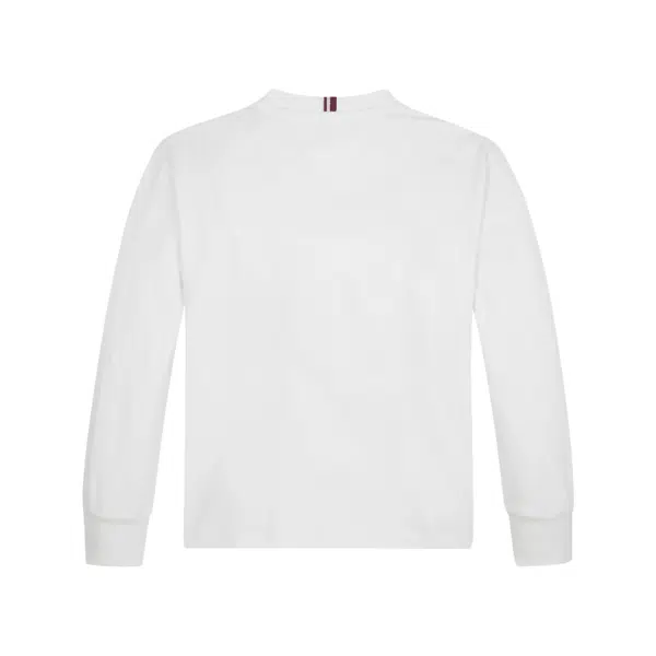 Tommy Hilfiger boys white sweater front view