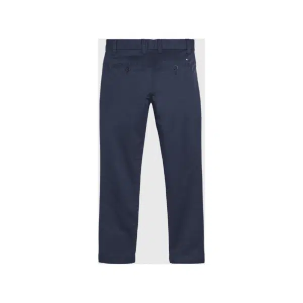 Tommy Hilfiger boys navy chinos back view