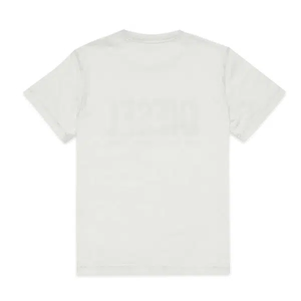 Diesel boys white tshirt with faded effect logo