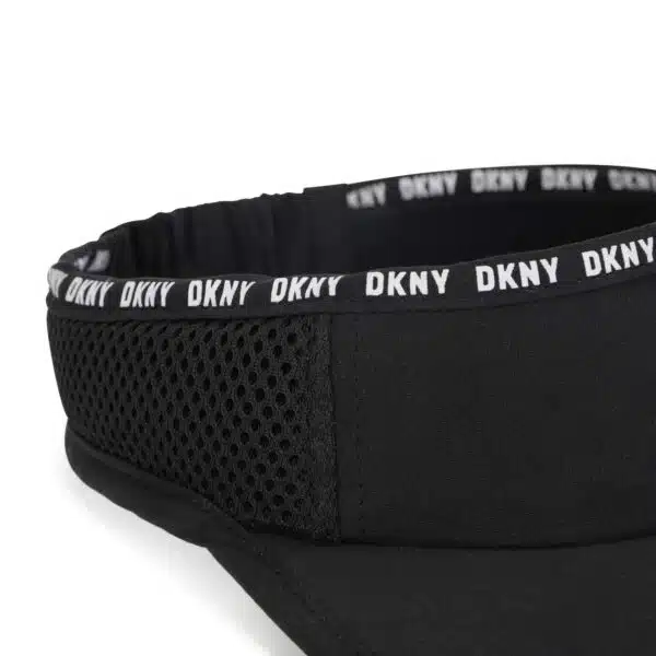 DKNY girls black visor with logos