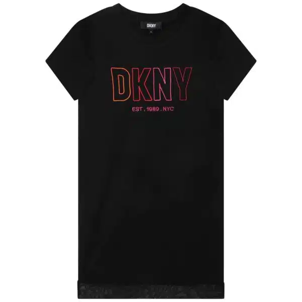 DKNY black girls tshirt dress