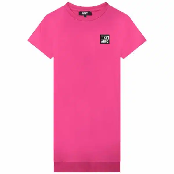 DKNY bright pink girls tshirt dress