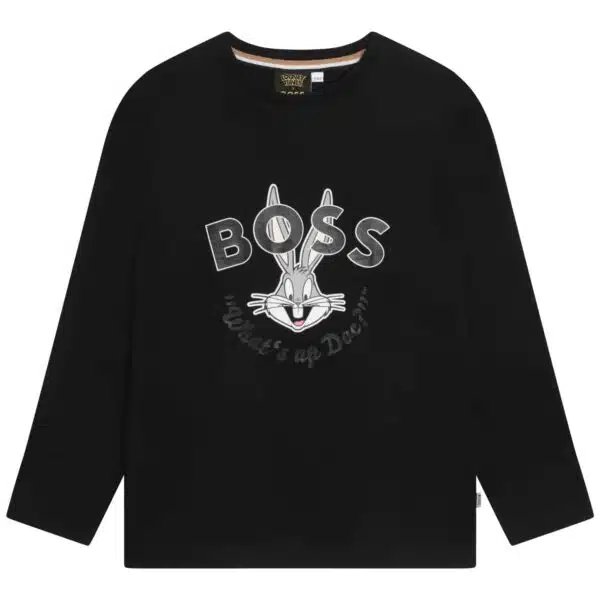 BOSS bugs bunny childrens black jumper