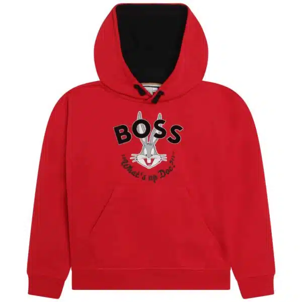 Boss boys red bugs bunny hoodie