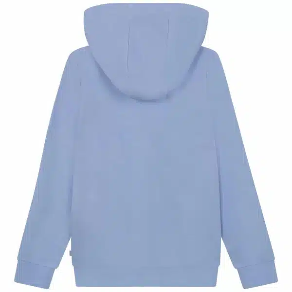 Boss boys pale blue hoodie with small white logo