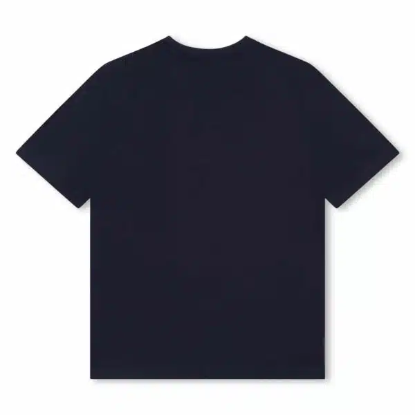 BOSS boys black tshirt with white logo back