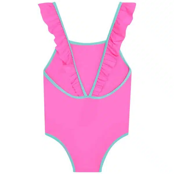 Billieblush girls pink pineapple swimsuit front view