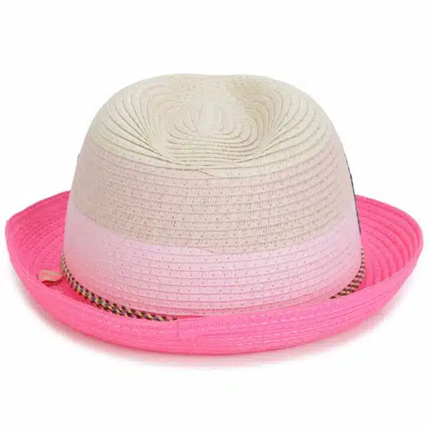 Billieblush girls sunhat with glitter detail back view