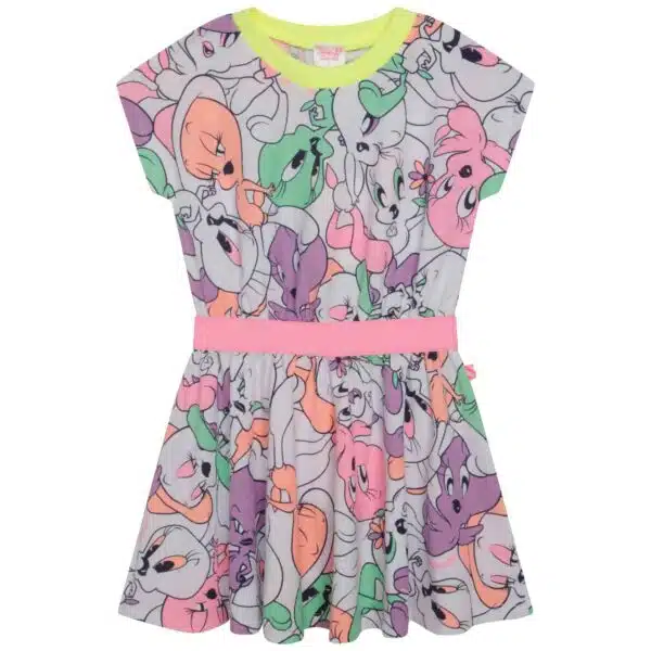 Billieblush multi coloured girls tweety pie dress