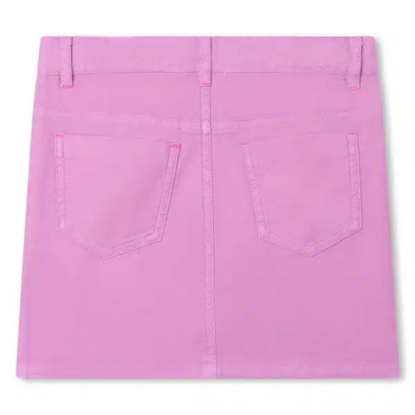 Billieblush girls pink denim skirt back view