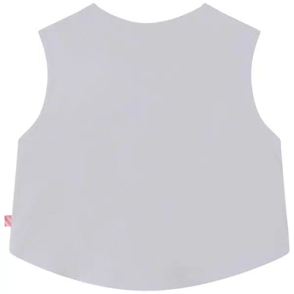 Billieblush girls let the sun shine in white tank top back view