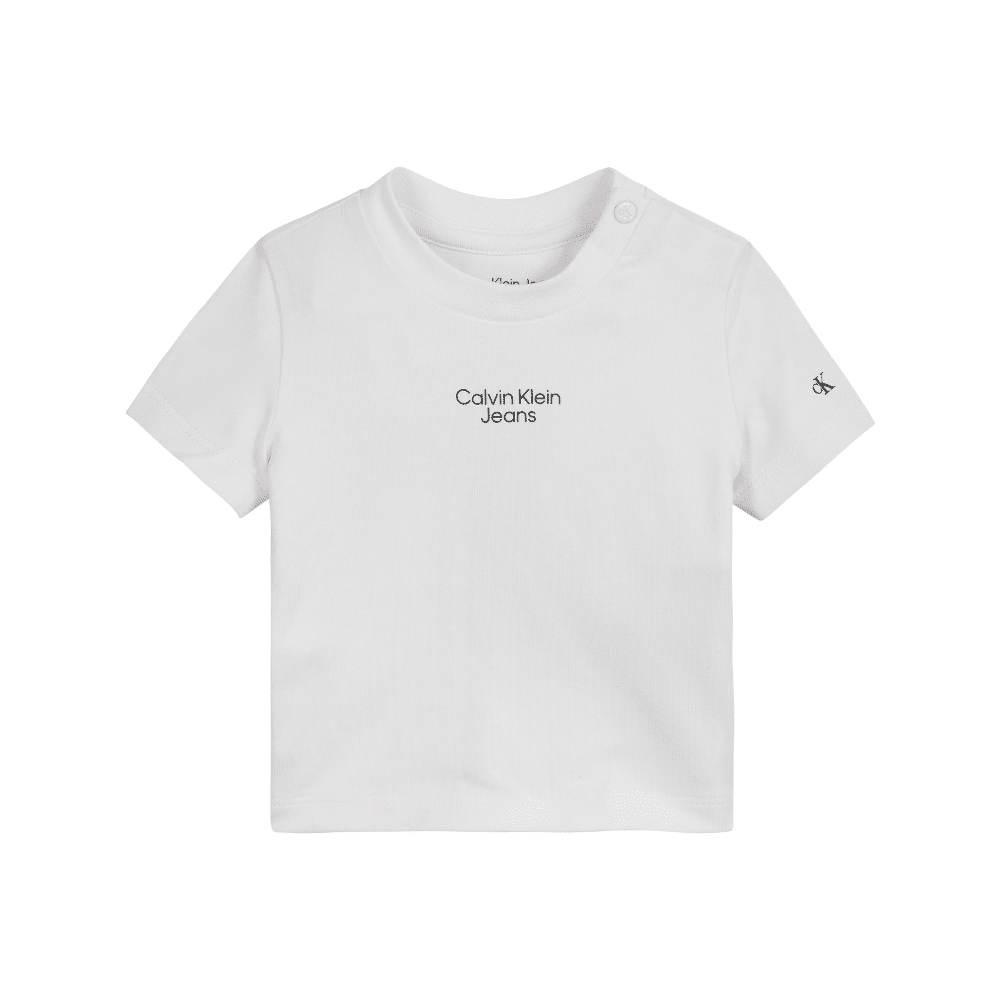 Calvin Klein - Black Shirt & White T Shirt Pack - Designer Boys Clothes -  Boys 2 Pack CK Logo Crew Neck T Shirt : : Fashion