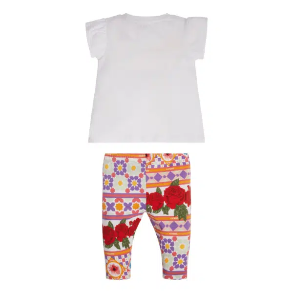 Guess girls summer leggings and white tee set