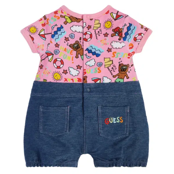 Guess baby outfit with pink and denim