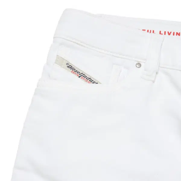 Diesel boys white jeans front view