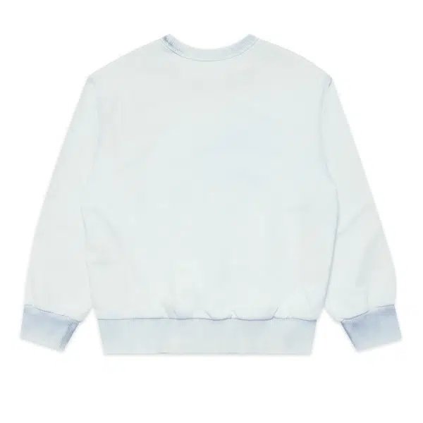 Diesel boys white jumper with blue logo back view