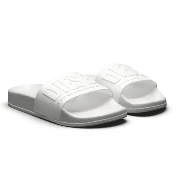 Diesel boys white sliders