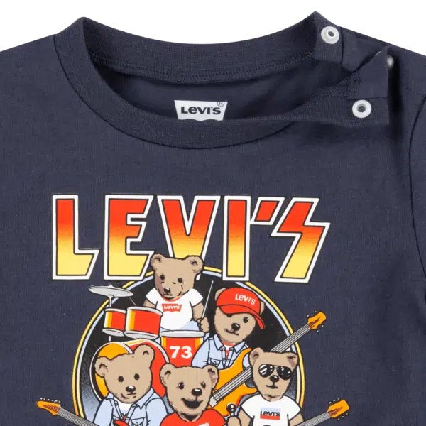 Levi's Rocks kids navy teddy bear tshirt