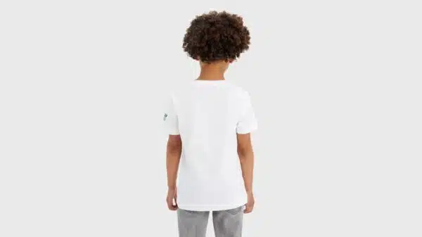 Levi's boys white denim done tshirt back view model