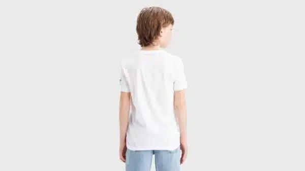 Levi's kids denim done white tshirt back view