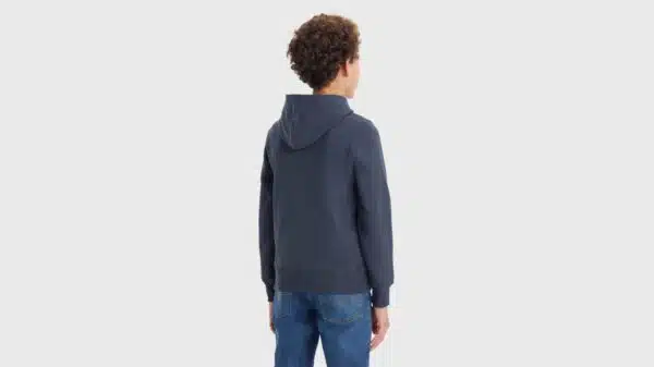 Levi's kids navy hoodie on model back view