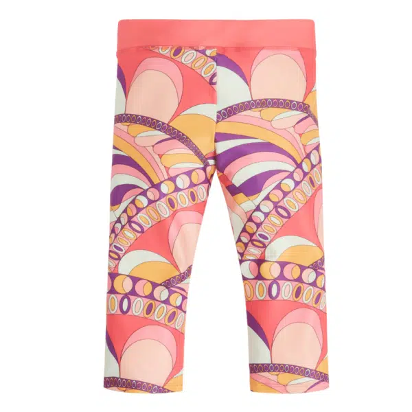 Guess 70s style patterned girls leggings front view