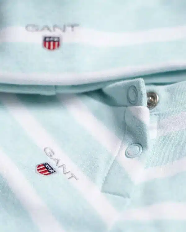 Gant baby pale blue set striped set - top and matching hat