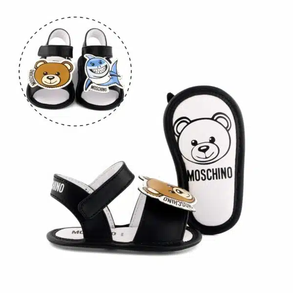 Moschino Baby Shark & Teddy Bear Pre Walker Sandals