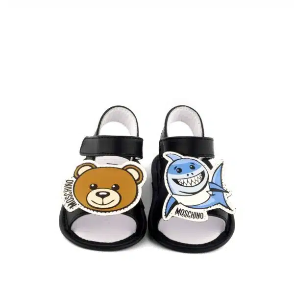 Moschino Baby Shark & Teddy Bear Pre Walker Sandals